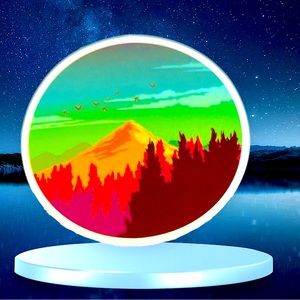 Sunset Outdoor Adventure Journey Wander Traveler Explore Sticker